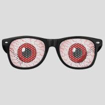 Red Veins Vampire Eyes Halloween Party Costume Retro Sunglasses