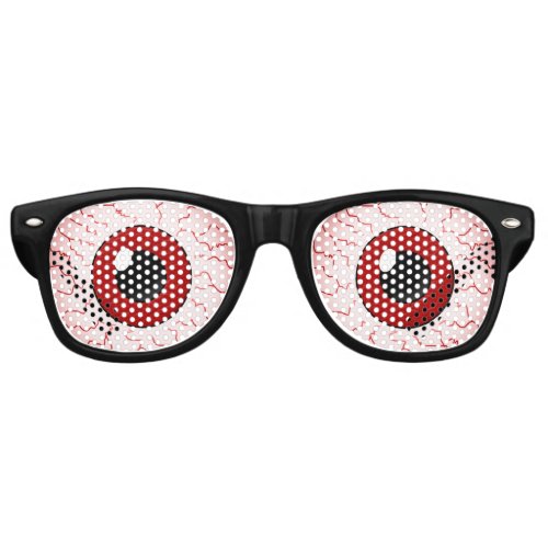 Red Veins Vampire Eyes Halloween Party Costume Retro Sunglasses