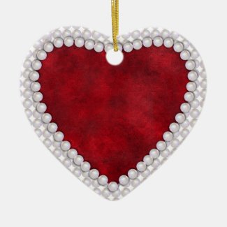 Red Velvet and Pearls Valentine