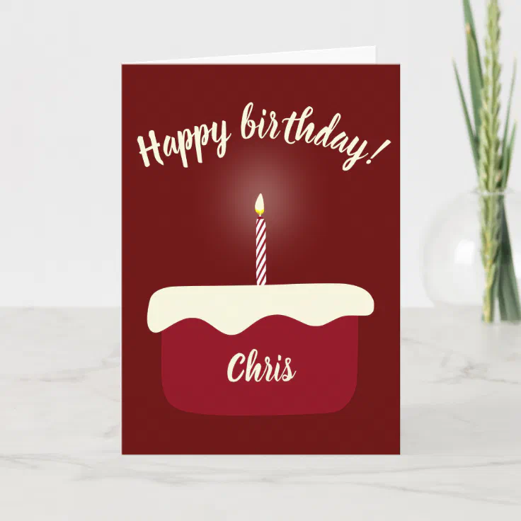 single red birthday candle