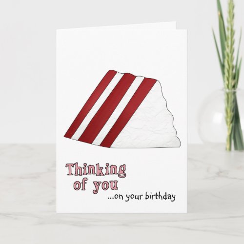 Red Velvet Cake Birthday Card