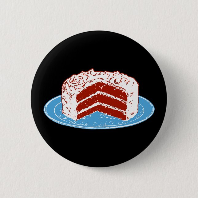 Red Velvet Cake Button (Front)