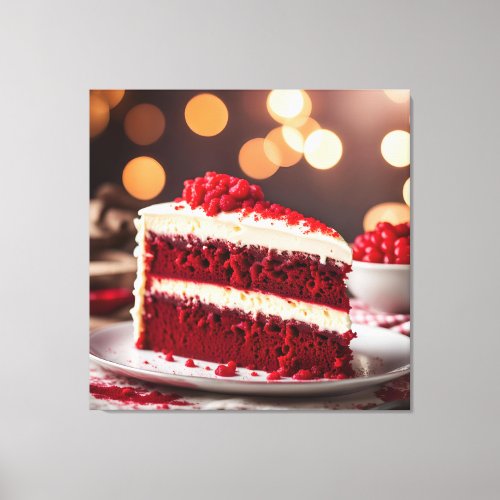 Red Velvet Cake Canvas Print