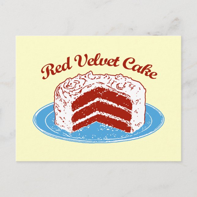 Red Velvet Cake Postcard (Front)