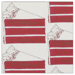Red Velvet Cake Slice Southern Bakery Desserts Fabric