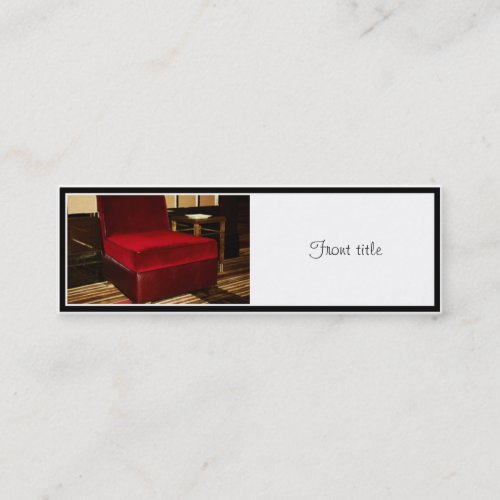 Red Velvet Chair Business Cards
