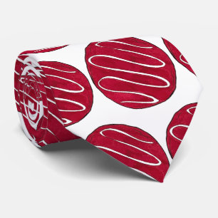 Red Velvet Cookie Cream Cheese Frosting Baker Food Neck Tie
