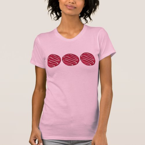 Red Velvet Cookie Cream Cheese Frosting Baker Food T_Shirt