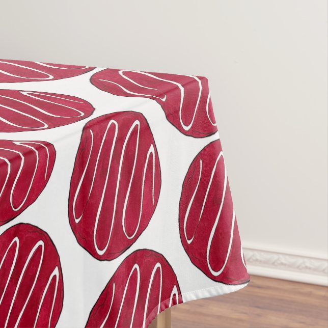 Red Velvet Cookie Cream Cheese Frosting Baker Food Tablecloth (In Situ)