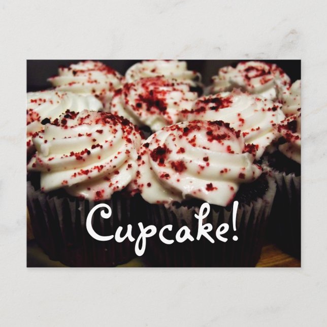 Red Velvet Cupcake postcard (Front)