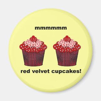 red velvet cupcakes magnet