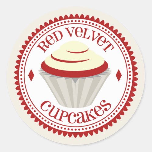 Red Velvet Cupcakes Sticker