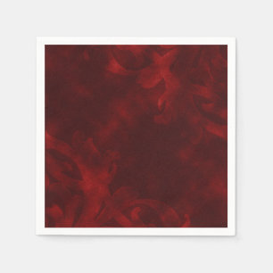 Red Velvet Elegant Vintage Glam Glamour Party Napkins