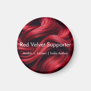 Red Velvet Hair Amber L. Larsen Support Magnet