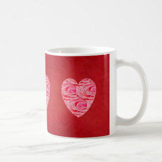 Red Velvet Heart of Roses Coffee Mug