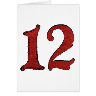 Red Velvet Holiday Number Series. Cards