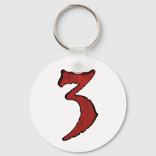 Red Velvet Holiday Number Series. Keychain (Front)