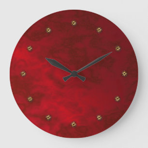 red velvet large clock