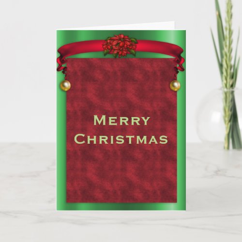 Red Velvet Merry Christmas Holiday Card
