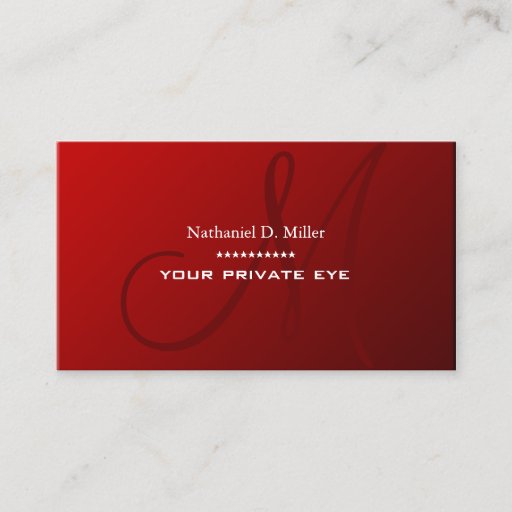 Customizable Customize this monogram business card