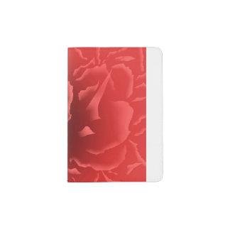 Red Velvet Peony Passport Holder