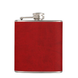 Red Velvet Personalized Home Casino Hip Flask