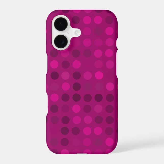 red velvet plum dots iPhone case (Back)