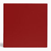 Red Velvet Solid Color | Classic | Elegant 3 Ring Binder (Front)