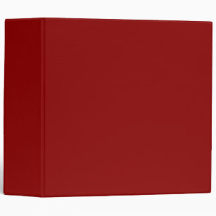 Red Velvet Solid Color   Classic   Elegant 3 Ring Binder
