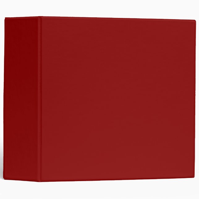 Red Velvet Solid Color | Classic | Elegant 3 Ring Binder (Front/Spine)