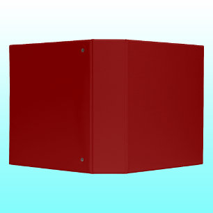 Red Velvet Solid Color Classic Elegant 3 Ring Binder