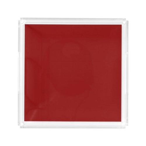 Red Velvet Solid Color  Classic  Elegant  Acrylic Tray