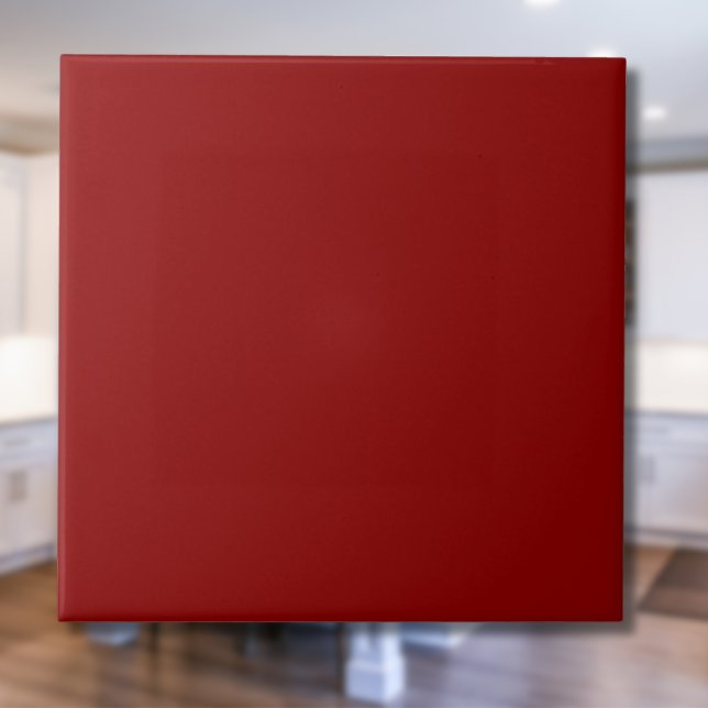 Red Velvet Solid Color | Classic | Elegant Ceramic Tile (Creator Uploaded)