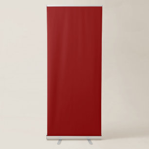 Red Velvet Solid Color Classic Elegant Retractable Banner