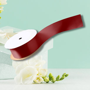 Red Velvet Solid Color   Classic   Elegant  Satin Ribbon