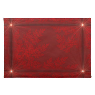Red Velvet Starbursts Cloth Placemat