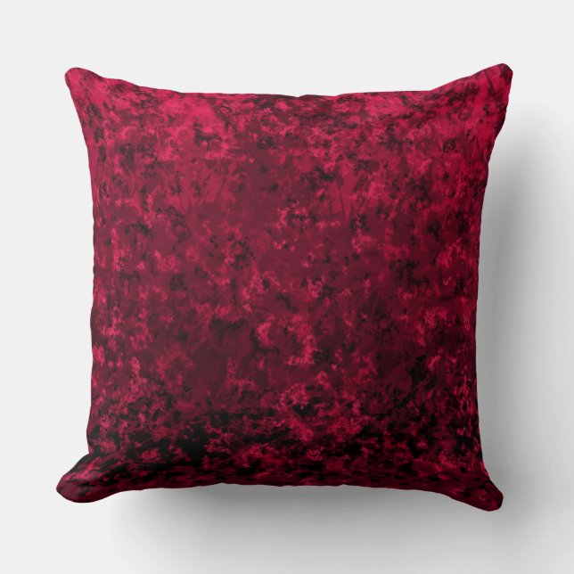 Red Velvet Throw Pillow (Front)