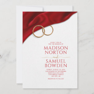 Red Velvet Wedding Invitation