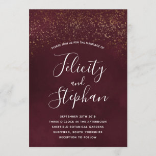 Red Velvet Wedding Invitations