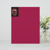 Red Venice Mask Letterhead (Standing Front)