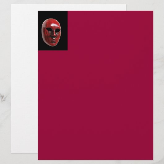 Red Venice Mask Letterhead (Front/Back)