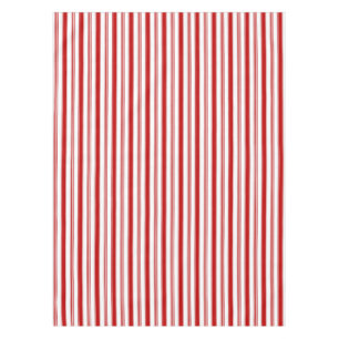Red Vertical Stripes Tablecloth