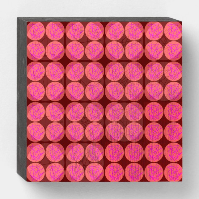 Red Vibes Sigil Series  Wooden Box Sign (Front Horizontal)