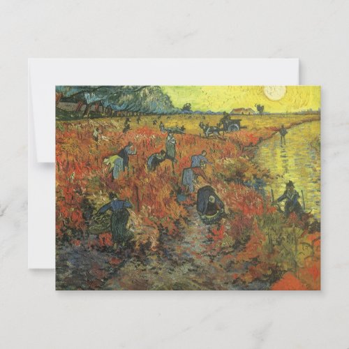 Red Vineyard by Vincent van Gogh Vintage Fine Art