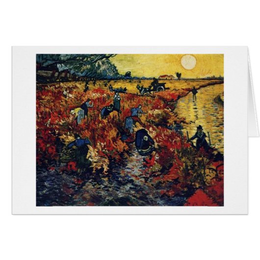 Red Vineyard, Van Gogh, 1888 Cards (Front Horizontal)