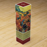 Red Vineyards, Van Gogh, Wine Bar/Winery Wine Box<br><div class="desc">Red Vineyards,  Van Gogh,  Wine Bar/Winery Wine Box By The Business Card Store.</div>
