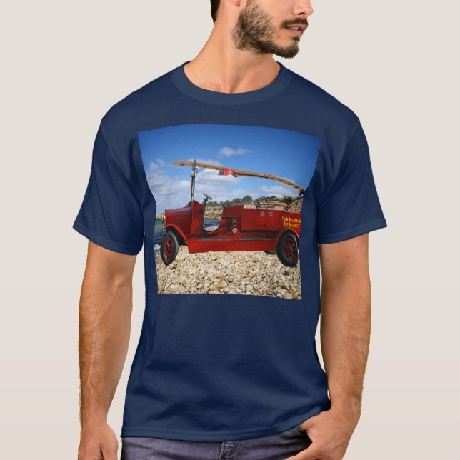 Red Vintage Fire Engine, T-Shirt (Front)