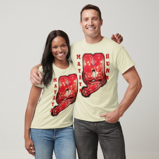 Red Vintage Hakuna Matata Gifts T-shirts (Unisex)