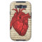 Red vintage heart