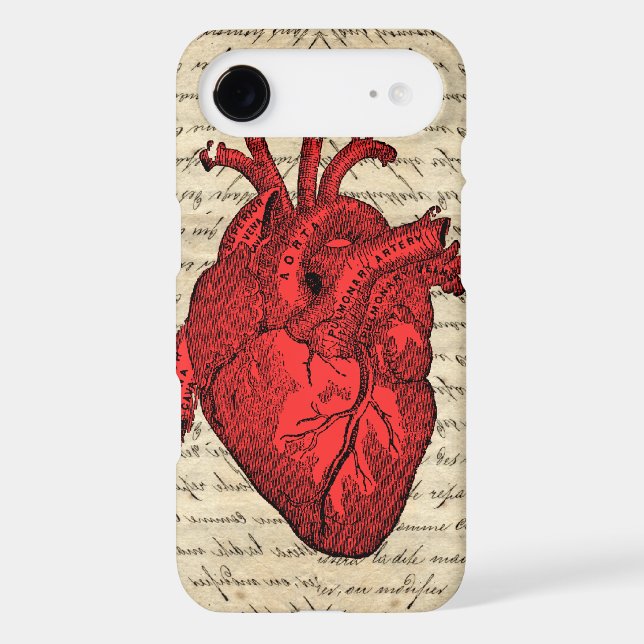 Red vintage heart Case-Mate samsung galaxy case (Back)